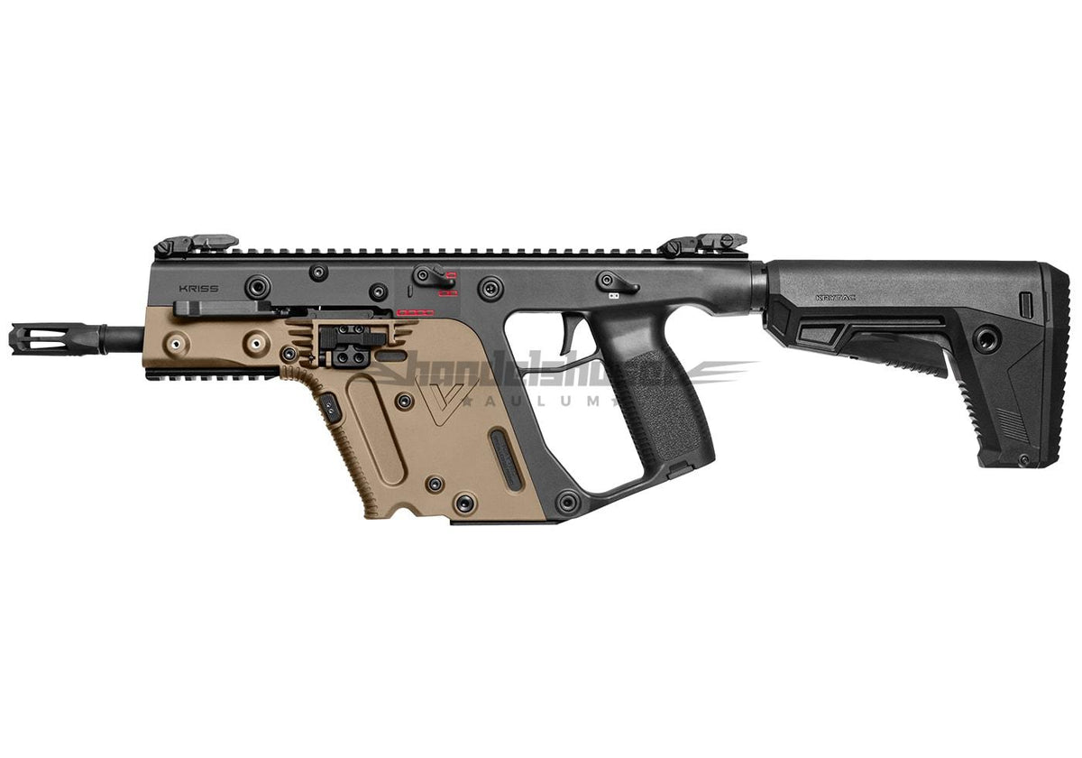 Krytac Kriss Vector G2 V2 Dual Tone airsoftvåben i lysebrun og sort