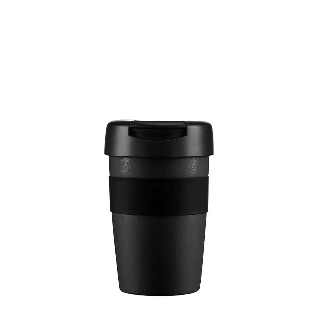 Lifeventure termo Kaffekop sort, 340 ml med flip låg, Outdoor