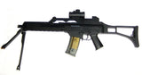 M41 K2 manuel riffel med støtteben og rødpunktsigte for airsoft