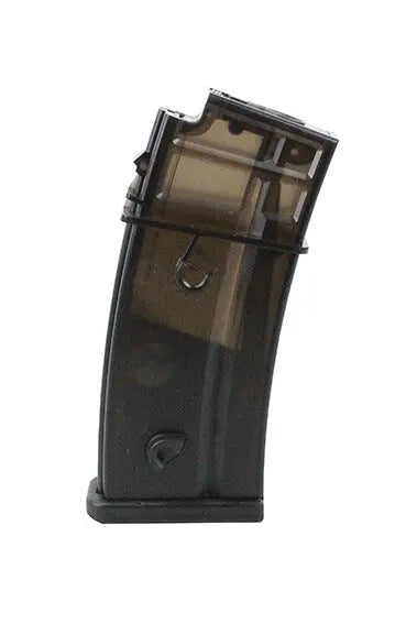 Magasin til G36 airsoft riffel, 450 skud, metal, forbedrer ydeevnen på bane