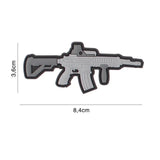 Patch M4 gevær i 3D med sigte til tøj eller udstyr