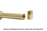 Ra-Tech Ksc G18c CNC yderløb i guld for airsoft pistols