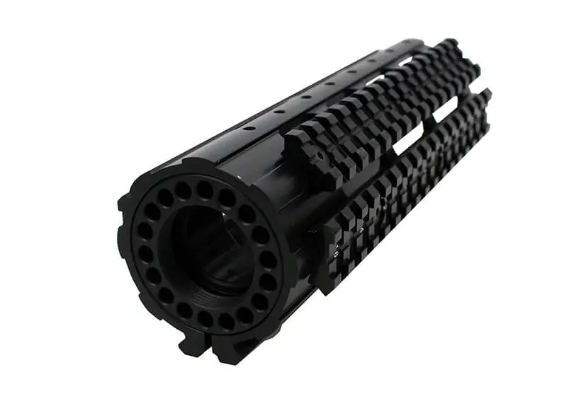 Bagside af R.I.S til M4 airsoft gevær i sort metal