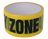 Sikkerhedszone tape bagside udpakning