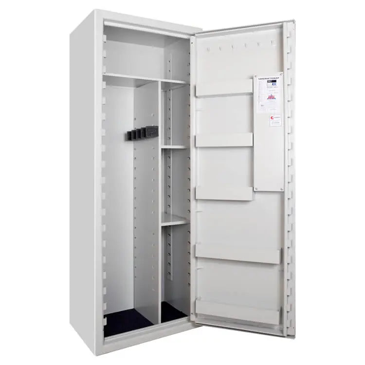 Scandinavian Safe SP88 våbenskab med sidelagring og to hylder til patroner