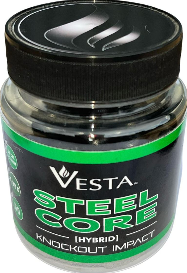 Vesta Steel Core Gummikugler, .50, 50 stk Vesta