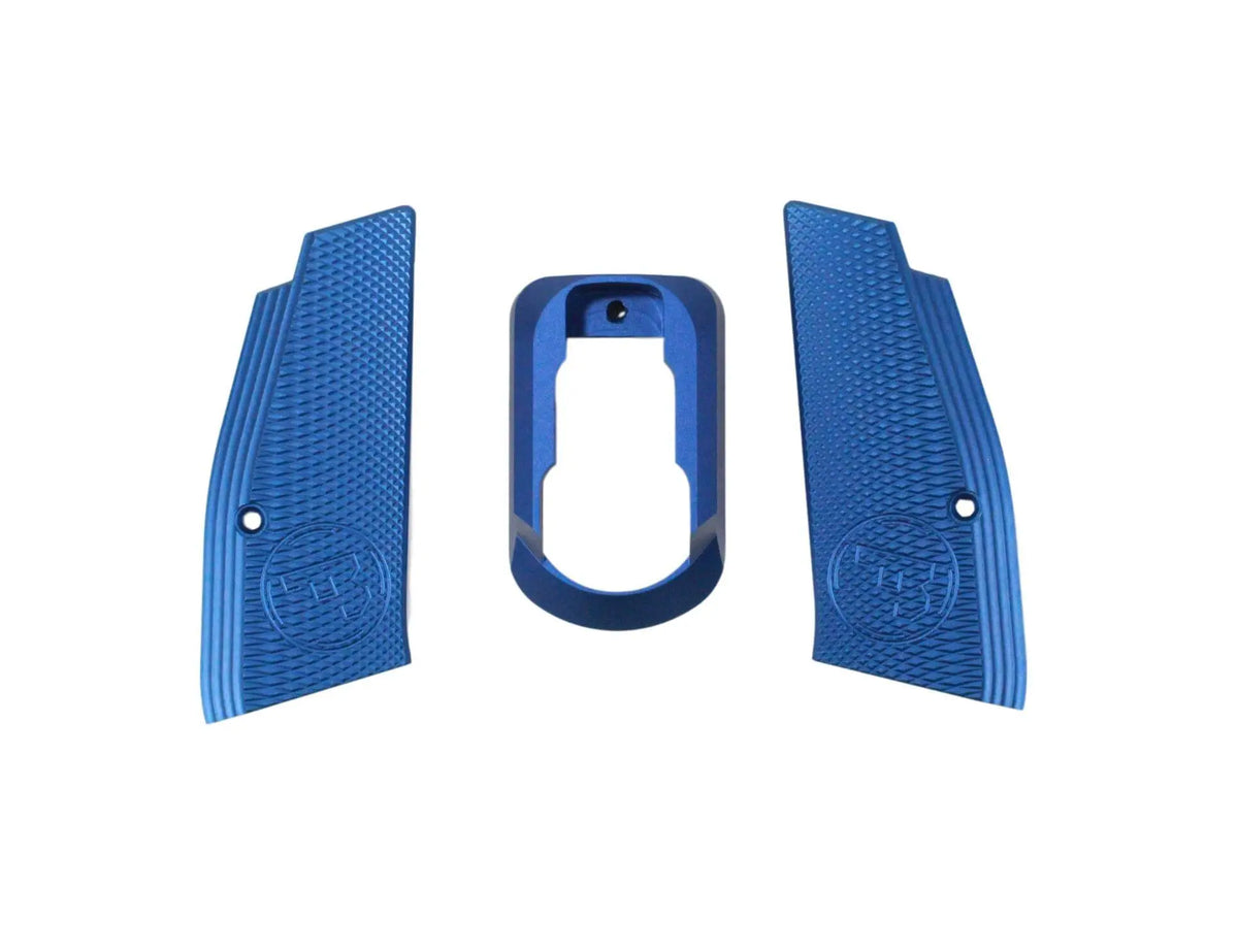 Short grip and mag. funnel. CZ SP-01 Shadow, Blue Action Sport Games