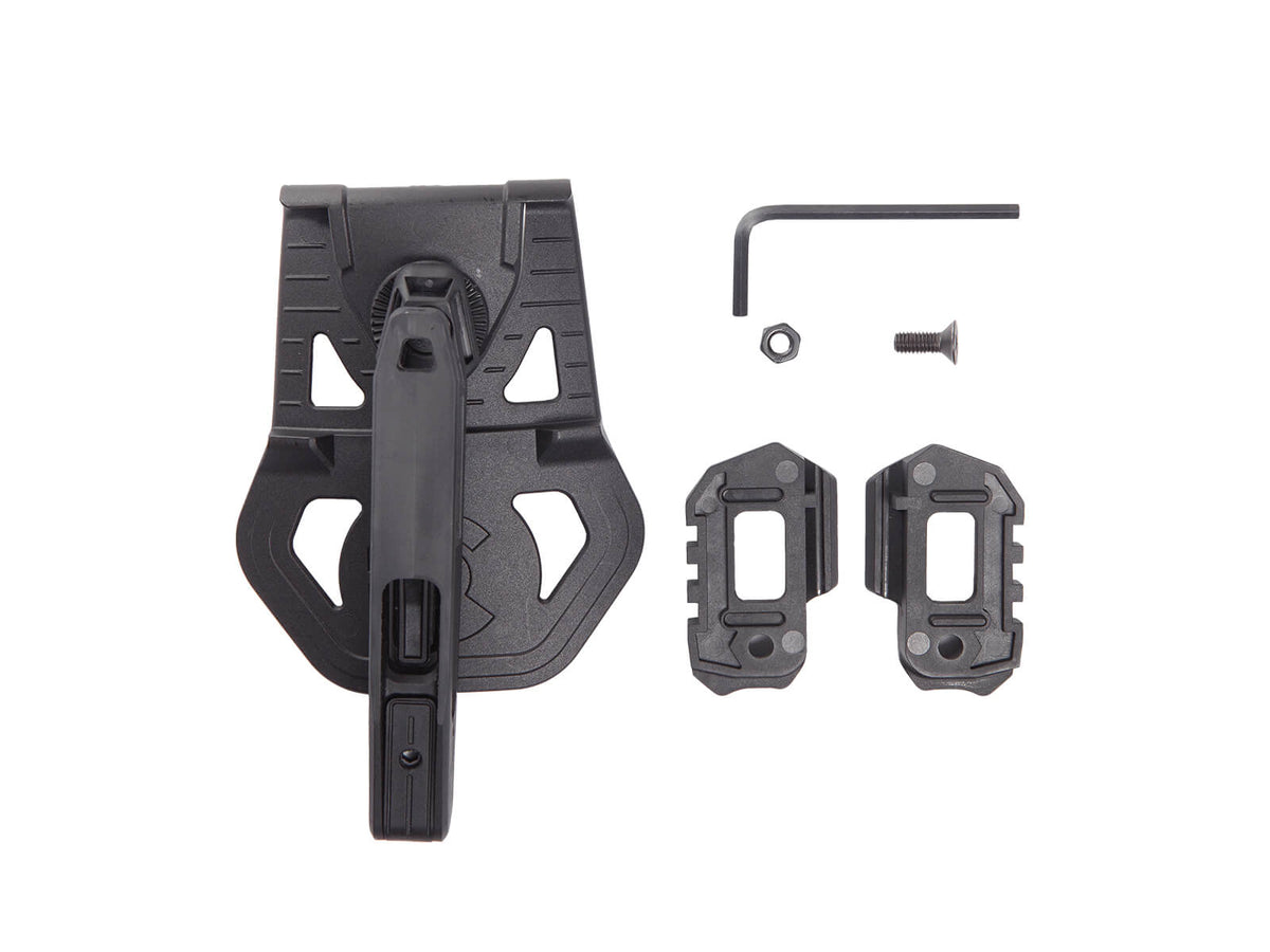 Strike Systems Universalhylster sort pistol side view