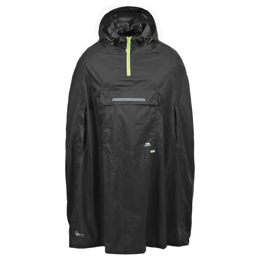 Trespass Qikpac Poncho, Sort Trespass