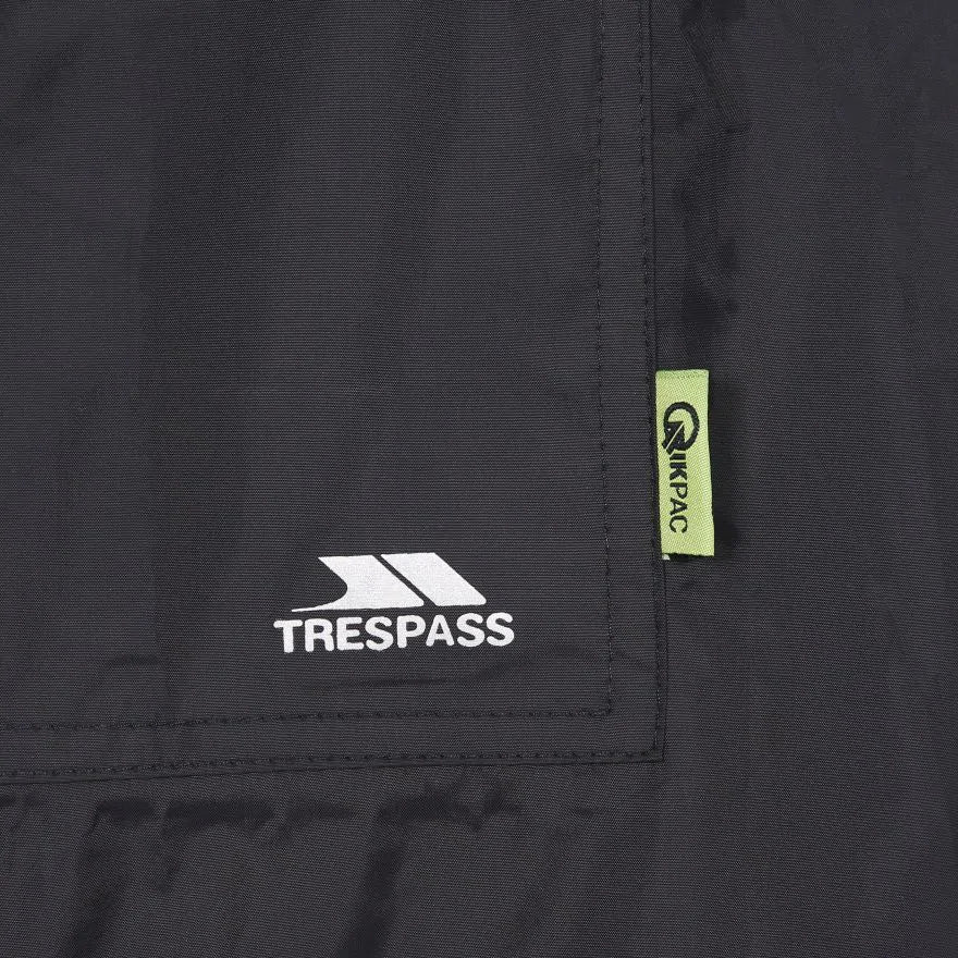 Trespass Qikpac Poncho, Sort Trespass