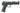 Umarex DX17 4,5 mm luftpistol i sort farve med fiberoptisk sigte