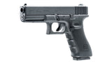 Umarex Glock 17 Gen4 GBB airsoft pistol i sort baggrund