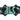 VIO maskestrop Dragonslayer aqua og sort design
