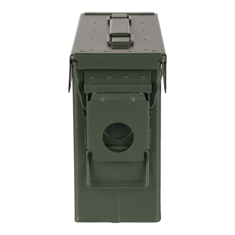 101 Inc Ammobox cal. 30, Caution Risk - robust militær-look opbevaringskasse til udstyr.