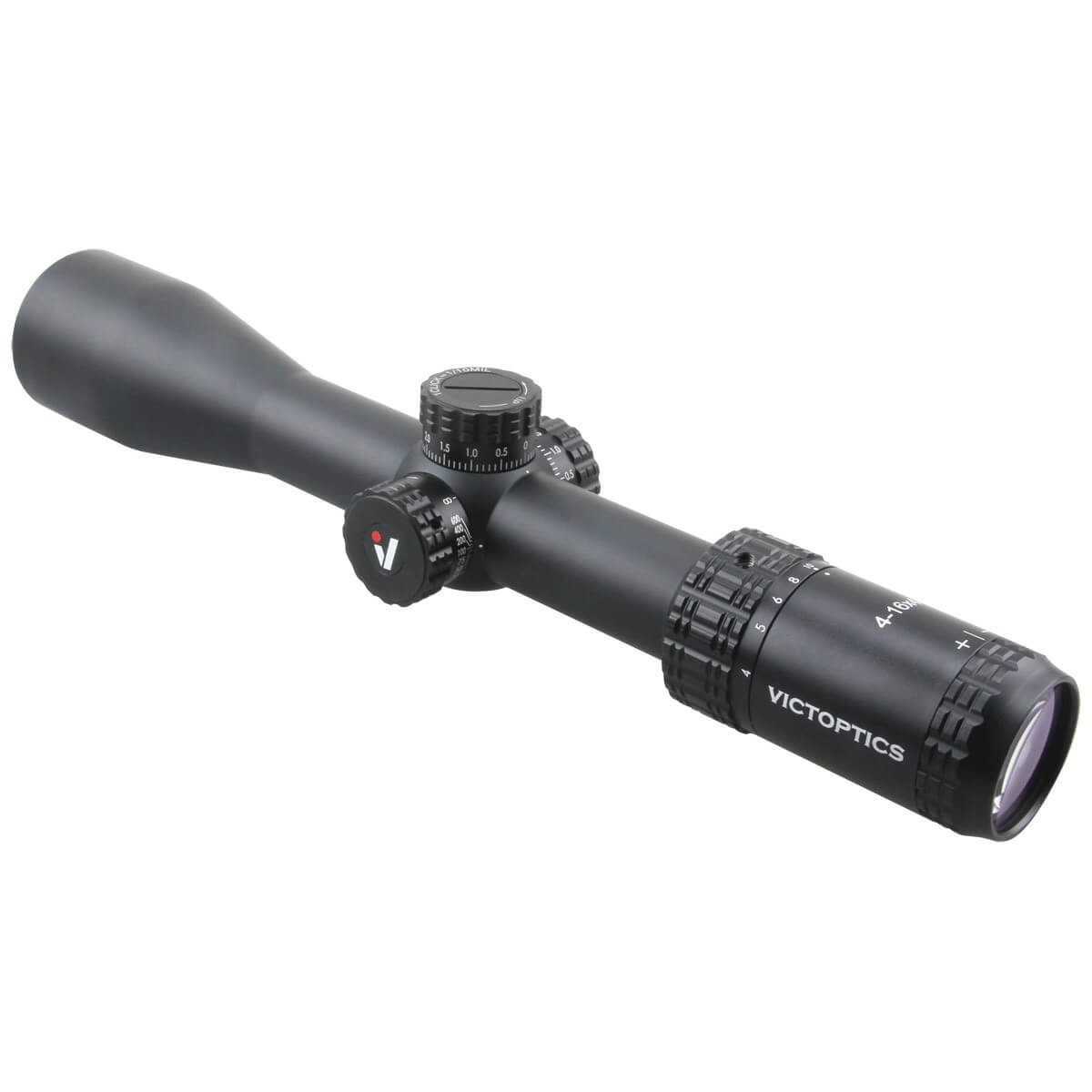 Victoptics AGN 4-16x44 Kikkertsigte fra siden med justeringsknapper
