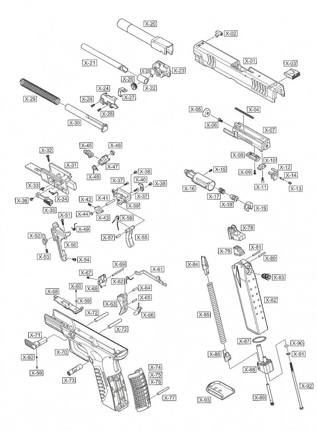 Holde arm del 40 WE