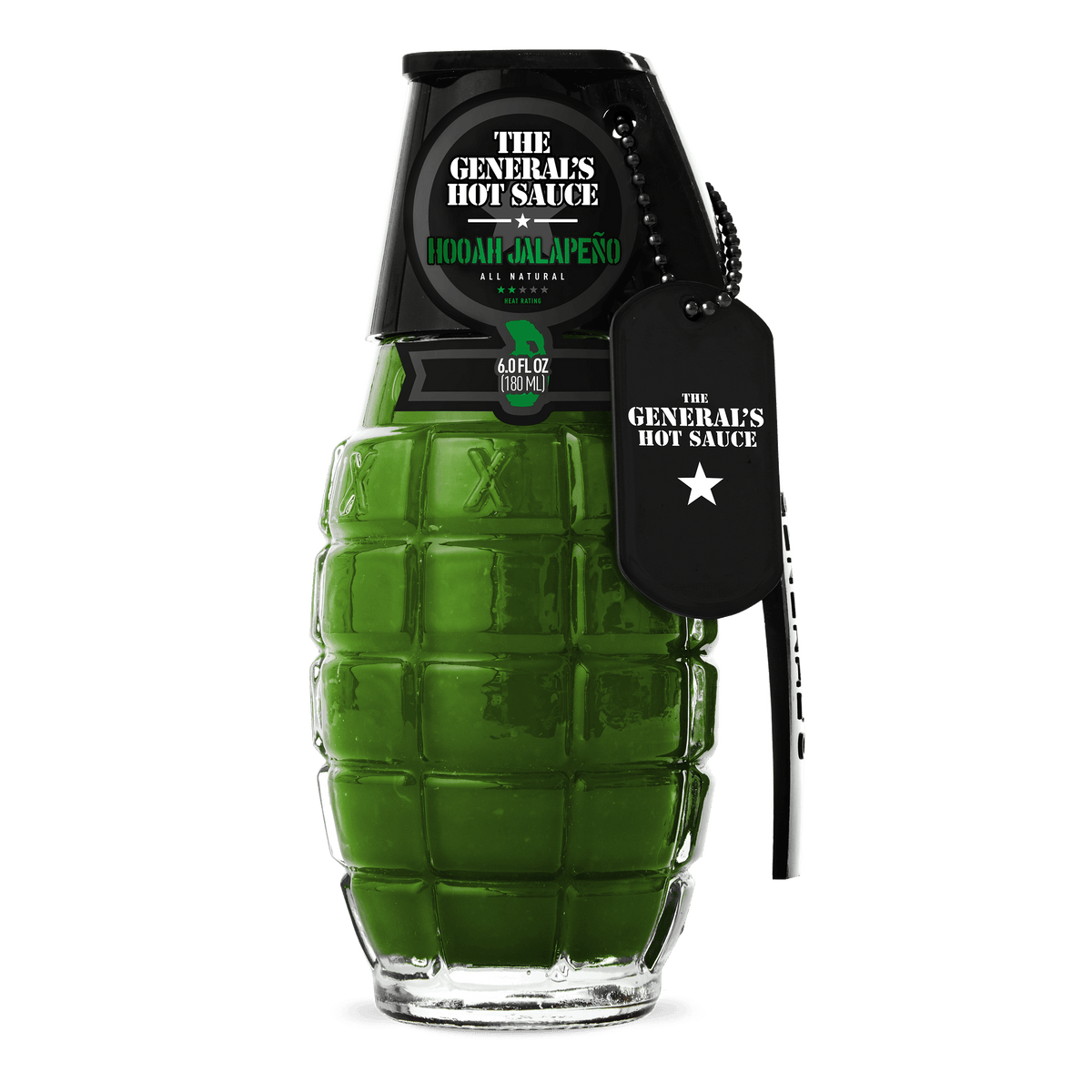 TGHS Hooah Jalapeño Hot Sauce The General's Hot Sauce