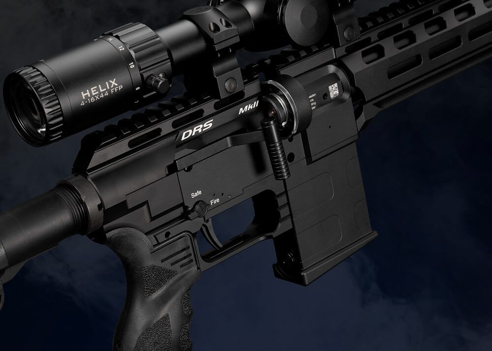 FX DRS MKII Tactical Standard PCP-luftgevær i 4,5 mm med M-LOK-handguard og justerbar kolbe