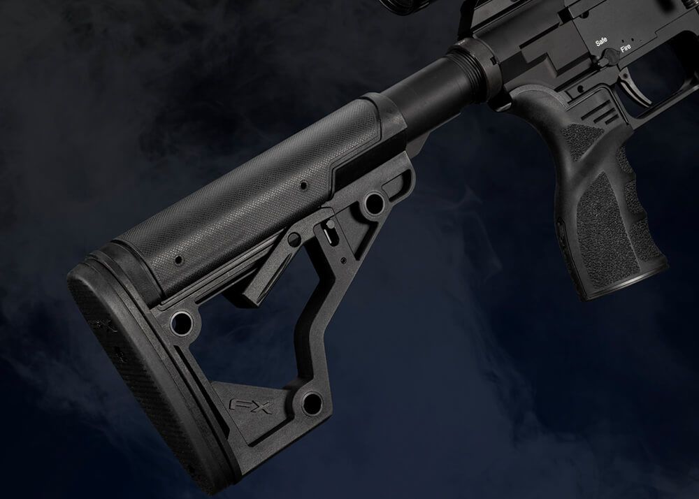 FX DRS MKII Tactical Standard PCP-luftgevær i 4,5 mm med M-LOK-handguard og justerbar kolbe