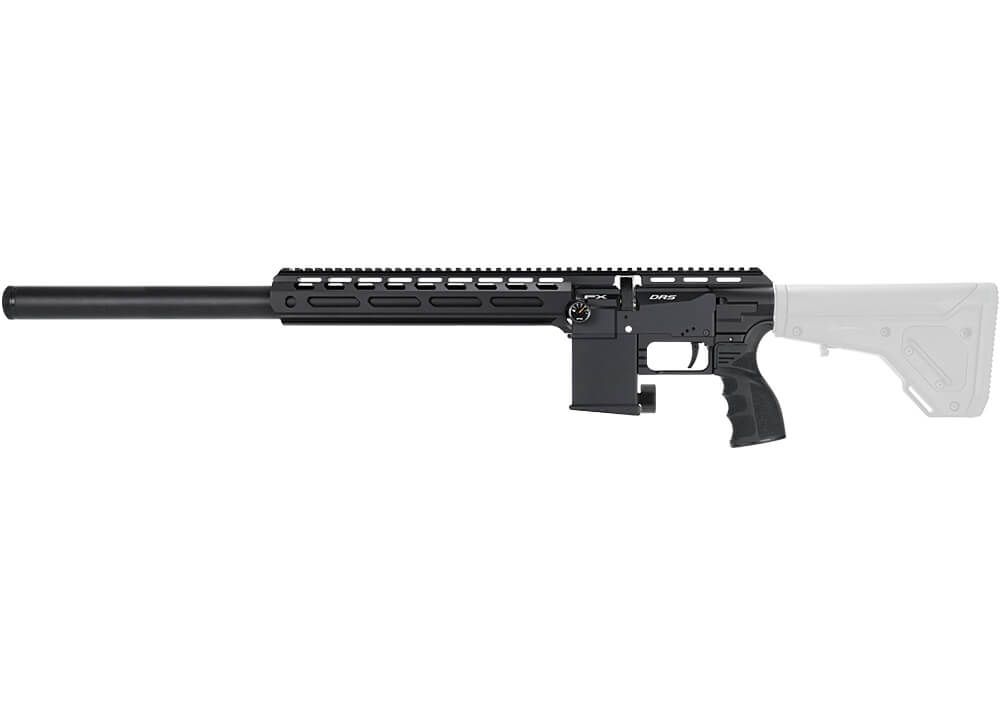 FX DRS Tactical 600 PCP-luftgevær i 4,5 mm med UG-1 greb og skinner i fuld længde