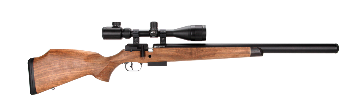 FX DRS Classic Walnut Grade 2 600 PCP-luftgevær i 4,5 mm med kolbe i valnød og 600 mm løb